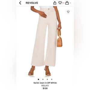 Rolla’s Sailor Cream Jeans